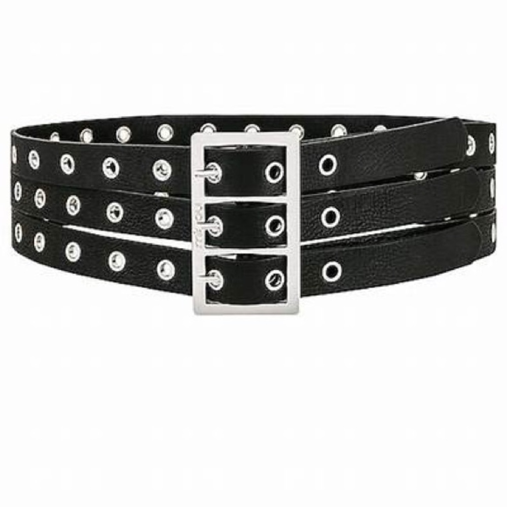 NWT Miaou Trois Black Vegan Leather Belt (Sz L/XL)